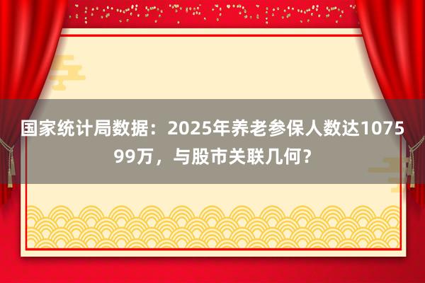 国家统计局数据：2025年养老参保人数达107599万，与股市关联几何？