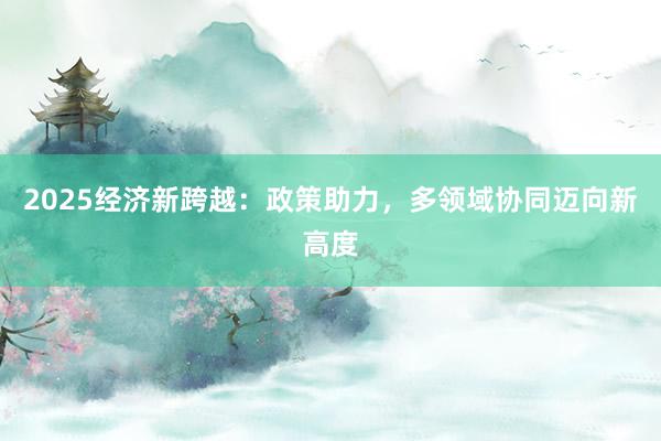 2025经济新跨越：政策助力，多领域协同迈向新高度